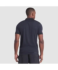Nike Men's Pitch Blue Miami Dolphins 2025 Rivalries Collection Sideline Victory Striped Dri-fit Polo Shirt