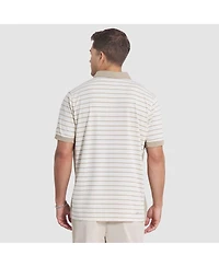 Nike Men's Natural Arizona Cardinals 2025 Rivalries Collection Sideline Victory Striped Dri-fit Polo Shirt