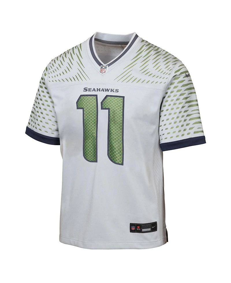 Nike Big Boys and Girls Jaxon Smith-Njigba Wolf Gray Seattle Seahawks 2025 Rivalries Collection Game Jersey