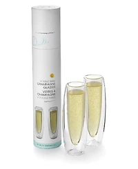 Outset 5.5 oz. Champagne Glasses, Set of 2