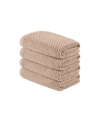 Madison Park Diagonal Ribbed Cotton 4-Pc. Hand Towel Set