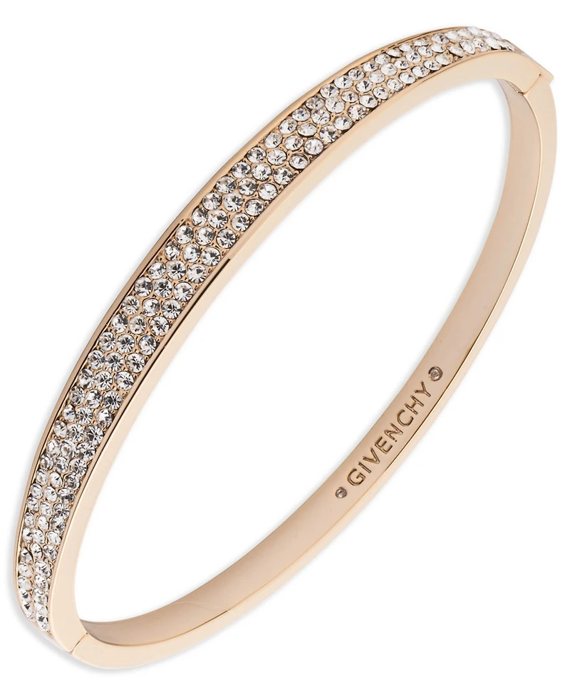 Givenchy Crystal Stone Gold-Tone Bangle Bracelet