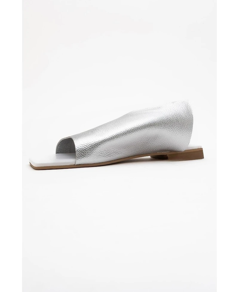 Forever & Always Shoes Orianna Leather Slide Sandal (Women)