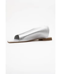 Forever & Always Shoes Orianna Leather Slide Sandal (Women)