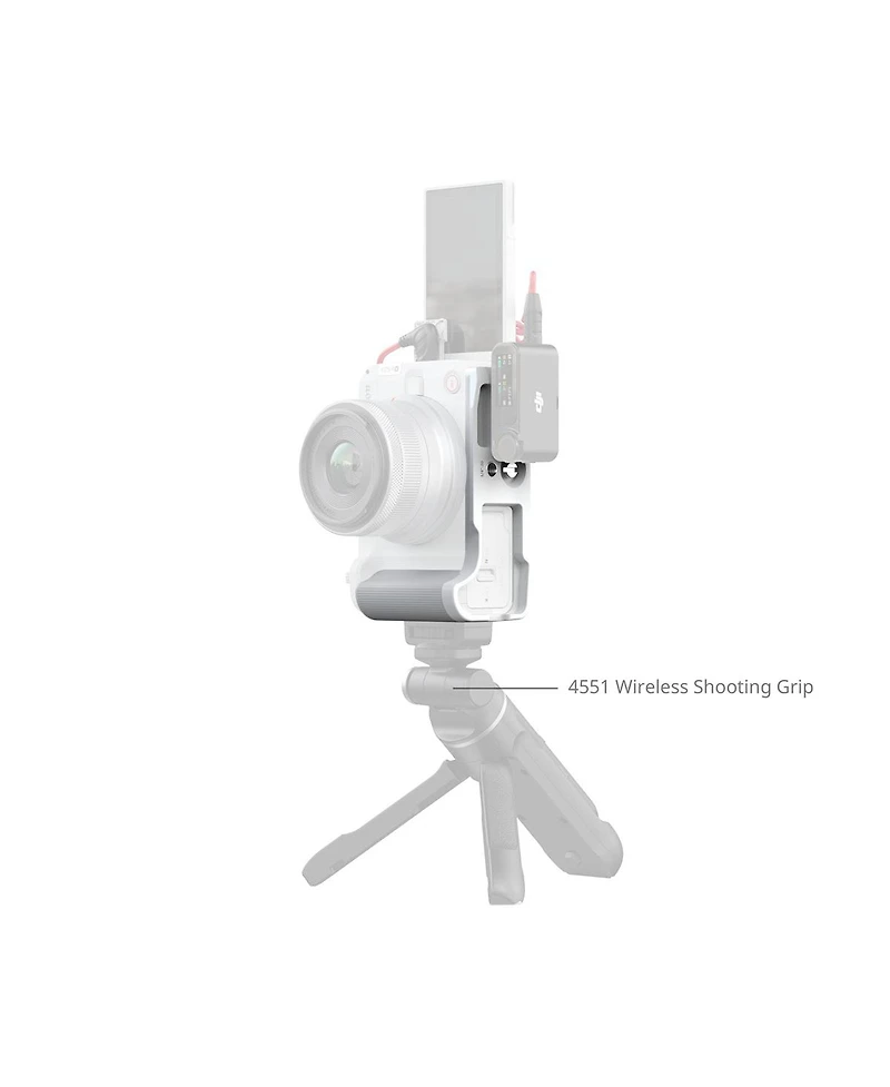 SmallRig L-Shape Mount Plate with Silicone Handle for Canon Eos R50 V Camera, White