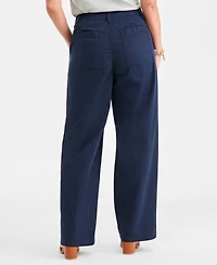 Style & Co Women's Cotton-Blend Pleated-Front Pants, Macy's Exclusive