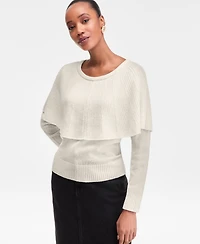 I.n.c. International Concepts Women's Long Sleeve Cape Sweater, Macy's Exclusive