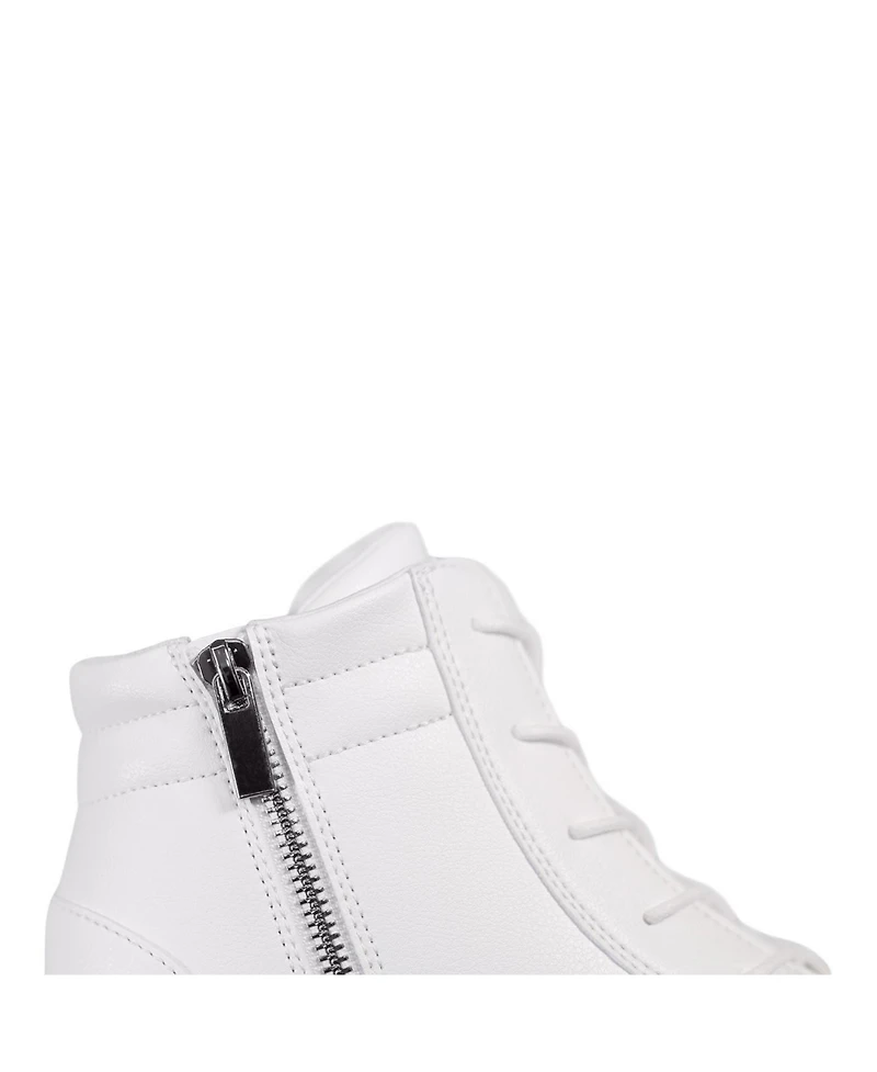 Fuego Kids White Wedge Sneaker