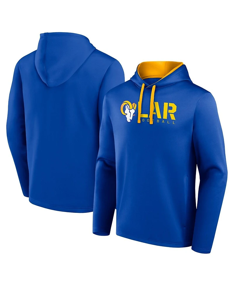 Logo Athletic Men's Royal Los Angeles Rams Head Start Pullover Hoodie