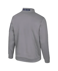 Colosseum Men's Gray UConn Huskies Mainframe Quarter-Zip Fleece Jacket