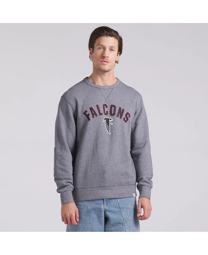 Fanatics Men's Heather Gray Atlanta Falcons Loop Terry Pullover Sweatshirt