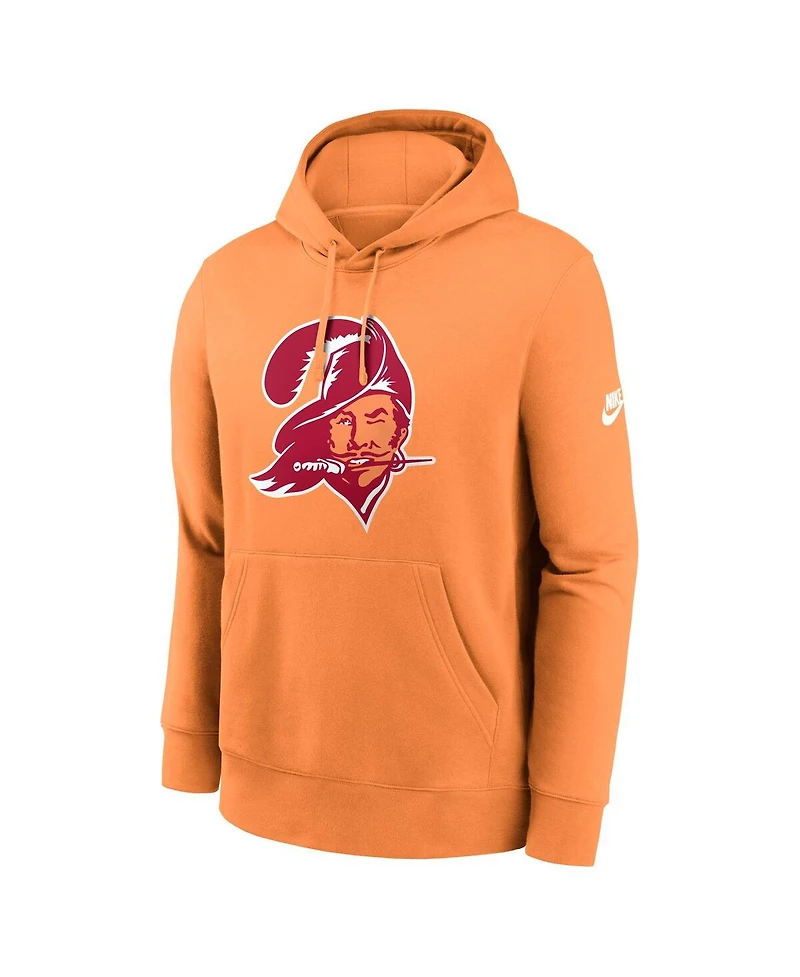 Nike Men's Orange Tampa Bay Buccaneers Club Fleece Pullover Hoodie