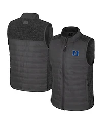 Colosseum Men's Charcoal Duke Blue Devils Nightman Full-Zip Puffer Vest