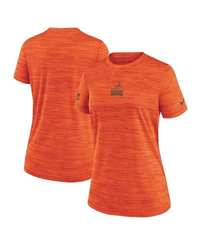 Nike Women's Orange Cleveland Browns Sideline Velocity Dri-fit T-Shirt