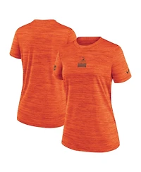 Nike Women's Orange Cleveland Browns Sideline Velocity Dri-fit T-Shirt