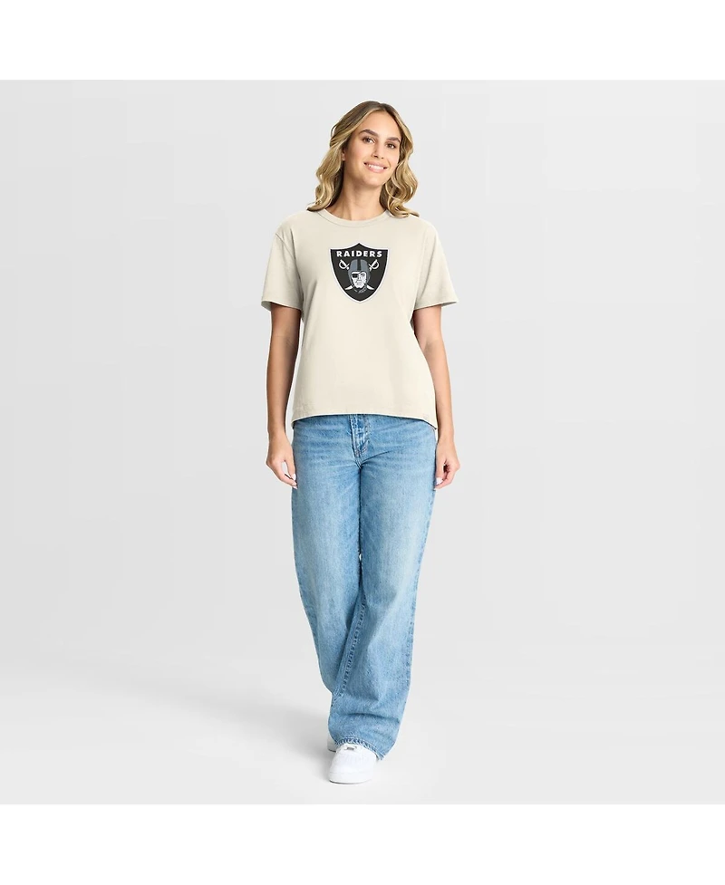 Fanatics Women's Cream Las Vegas Raiders Dove Legacy T-Shirt