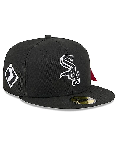 New Era x Alpha Industries Men's Black Chicago White Sox 59FIFTY Fitted Hat