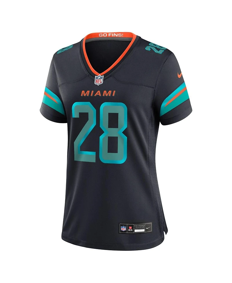 Nike Women's De'Von Achane Pitch Blue Miami Dolphins 2025 Rivalries Collection Game Jersey