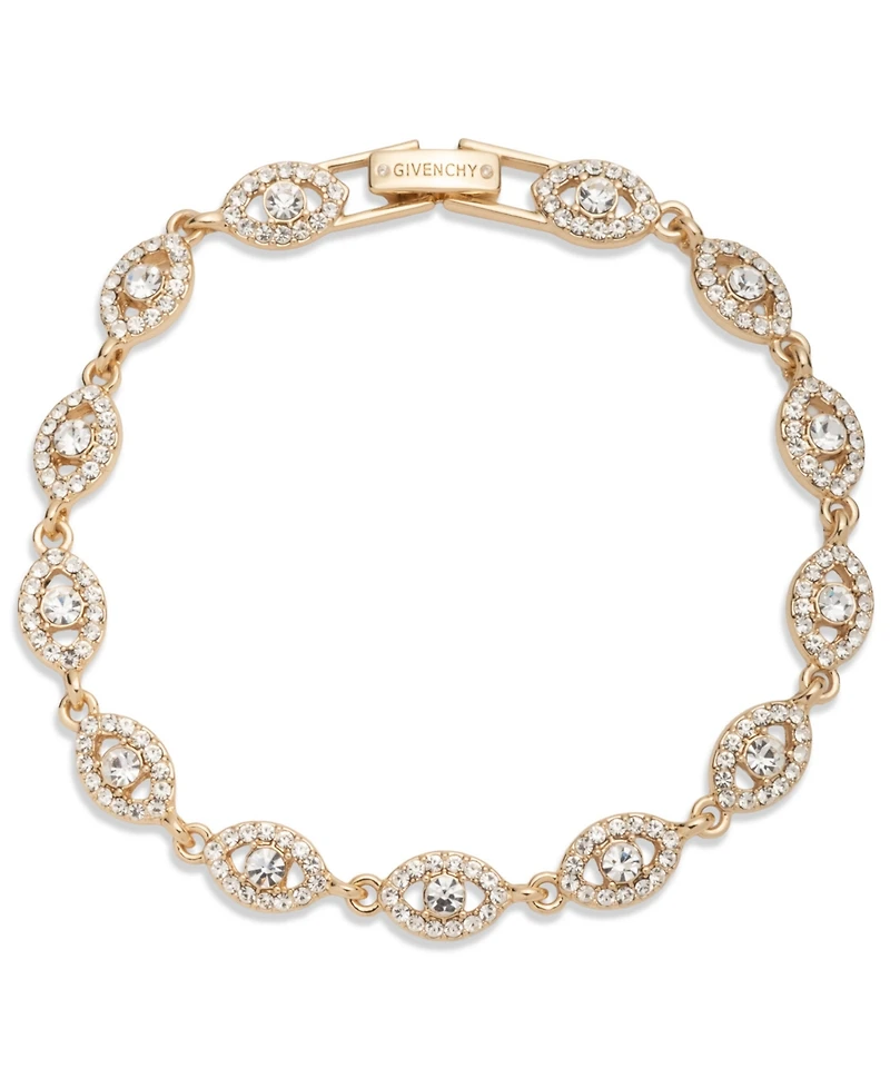 Givenchy Crystal Stone Gold-Tone Flex Bracelet