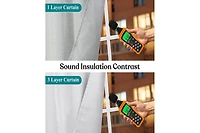 Superior Neal 100% Blackout Solid Machine Washable Curtains, Set of 2 Panels