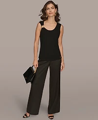 Donna Karan New York Women's Petite Scoop Neck Tank Top