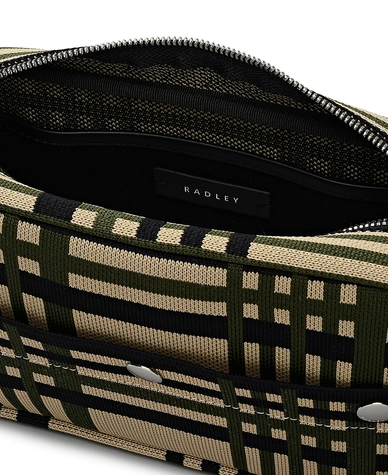 Radley London Hadleigh Place Check Small Ziptop Crossbody Bag