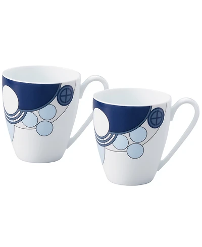 Noritake Frank Lloyd Wright Imperial Cabaret Mugs, Set of 2