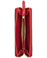 Women's Full-Grain Leather Large Zip Continental Wallet