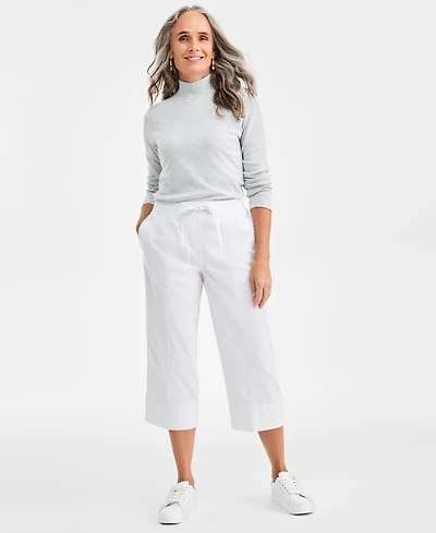 Style & Co Women's Mid-Rise Pull-On Capri Pants, Macy's Exclusive