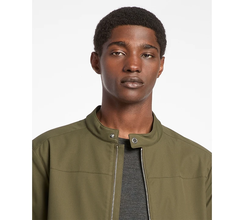 Michael Kors Men's Long-Sleeve Racer Jacket