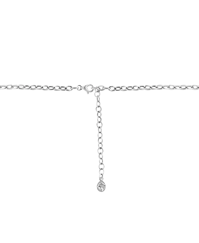 Effy Collection Diamond Accent Necklace in Sterling Silver and 14K Yellow Gold