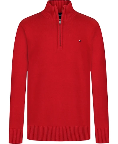 Tommy Hilfiger Boys 2T-7 Quarter-Zip Sweater