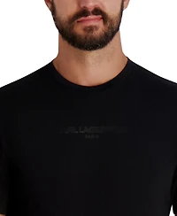 Karl Lagerfeld Paris Men's Short Sleeve Crewneck Logo T-Shirt