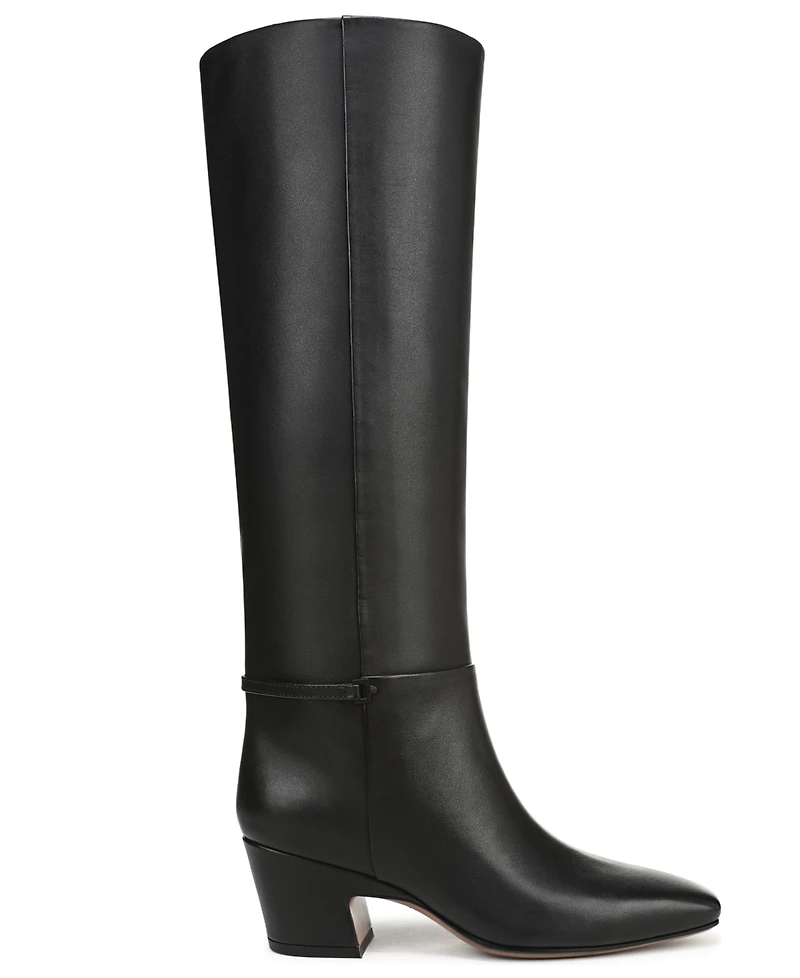 Franco Sarto Women's Sorelina Wide Calf Square Toe Zip Tall Boots