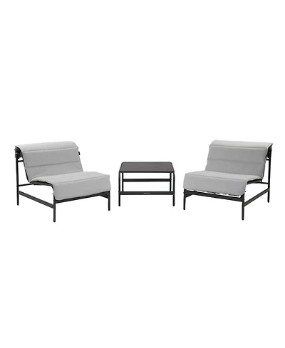 All-Iron Detachable Armless Sofa Set - 3 Pieces