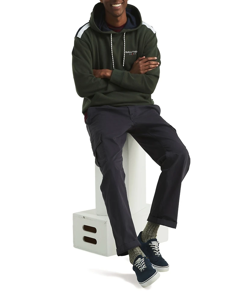 Nautica Men's Tape Shoulder Long Sleeves Hoodie
