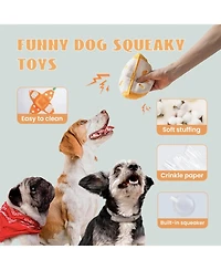 Nocciola 5-in-1 Orange Dog Enrichment Toys, 4 Orange Slices with a Peel Snuffle Mat for Treats Hunting Fun