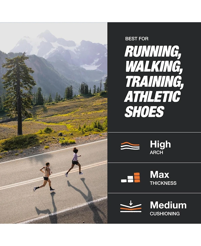 Superfeet Men's Run Support High Arch (V2) Insoles , 11.5-13 Men / 12.5-14 Women