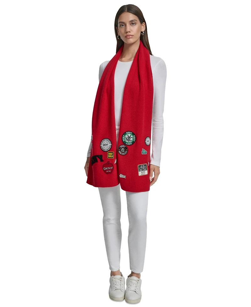 Dkny Women's Nyc Patches Scarf