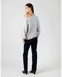 WeWoreWhat Women's Off The Shoulder Balloon Sleeve Sweater
