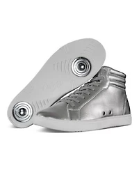 Little Kids Silver High Top Sneaker