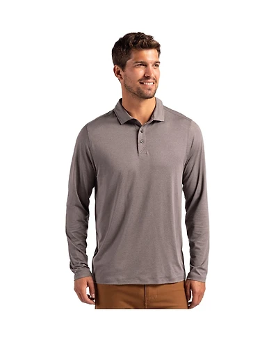 Cutter & Buck Men's Coastline Epic Comfort Recycled Long Sleeve Polo