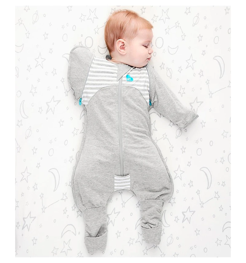 Love To Dream Baby Transition Suit 1.0 Tog Stripe - Gray Large (19-24lbs)