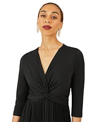 Yumi Women's Jersey Knot Waist Midi Dress