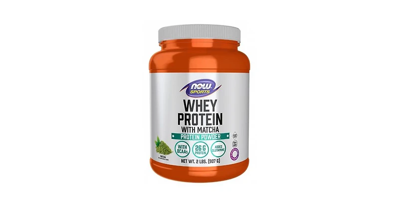 Now Foods Whey Protein With Matcha Powder, 2 Lbs