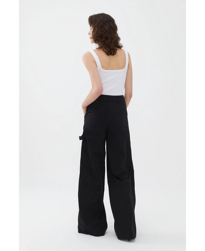 Nocturne Women's Contrast Top Stitching Pants