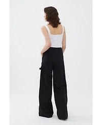Nocturne Women's Contrast Top Stitching Pants