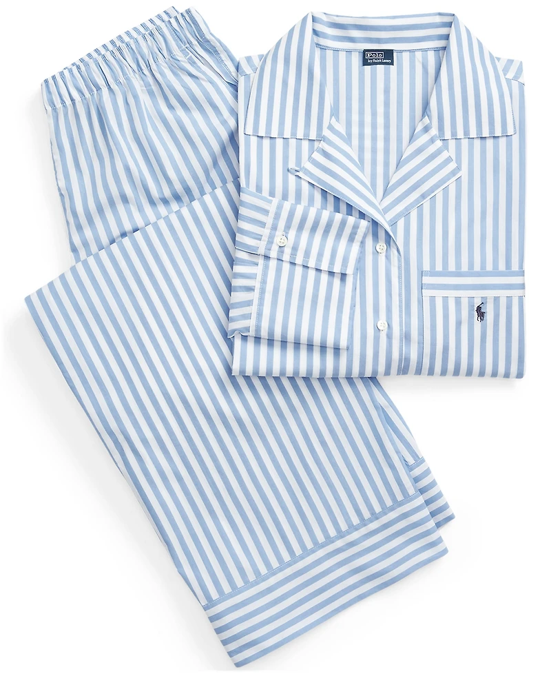 Polo Ralph Lauren Women's 2-Piece Buttoned Shirt and Pants Pajama Set