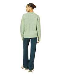 Yumi Women's Crochet Flower Knit Sweater