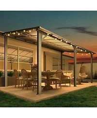 Aecojoy 16'x8' Wall Mounted Gazebos Pergola